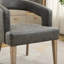 Chaise d'appoint moderne l 25,8 po avec pieds en bois-125879474-133442190