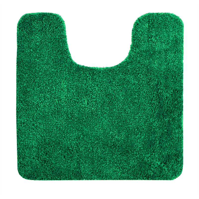 Joyce Microfibre U-Shape Pedestal Mat, Dark Green