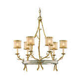 Parc Royale 6-Light Unique Wagon Wheel Chandelier