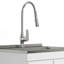 Lawrence - Armoire à linge 28 po avec robinet et évier en acier inoxydable - blanc-453076302