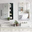 Bathroom Medicine Cabinet With Mirror, Surface Mount Or Recessed Mirror Cabinet, Frameless Beveled Mirror Small Medicine Cabinet For Bathroom Wall-1665860520