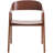 Rivo Wooden Dining Chair In Oak With Curved Open-Back Design For Modern Home, Kitchen Accent Arm Chair-2090352567-2103822190
