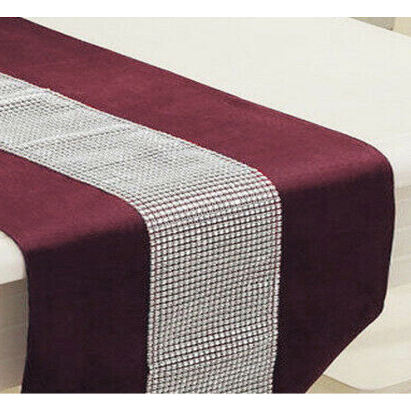 Strouse Modern Table Runner, Wine