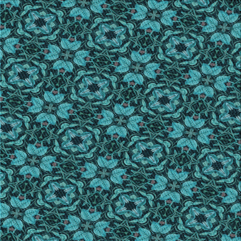Abstract Indoor Rug, Square 6'