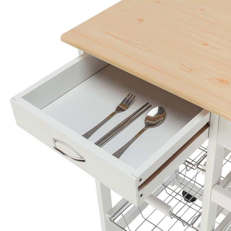 Isidoro 26.38 " W Kitchen Cart