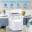 Efficient Portable Countertop Ice Maker: Quick 8-Cube In 6 Mins, Up To 26Lb/Day, 2 Ice Sizes, Perfect For Home/Party/Travel White-116422034