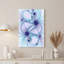 Art mural sur toile bleu et mauve-133559155