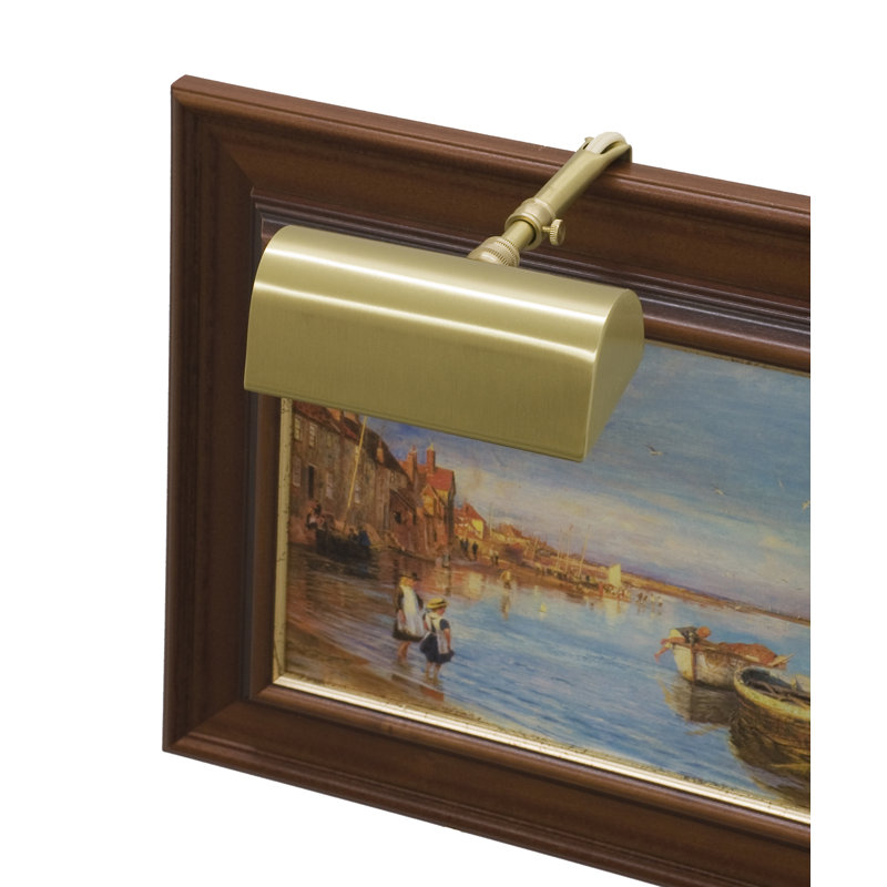 Applique pour tableau 2 lumières à intensité variable, Laiton satiné, H 1,75 po x l 5 po x p 7 po, 25B10 ou 40B10