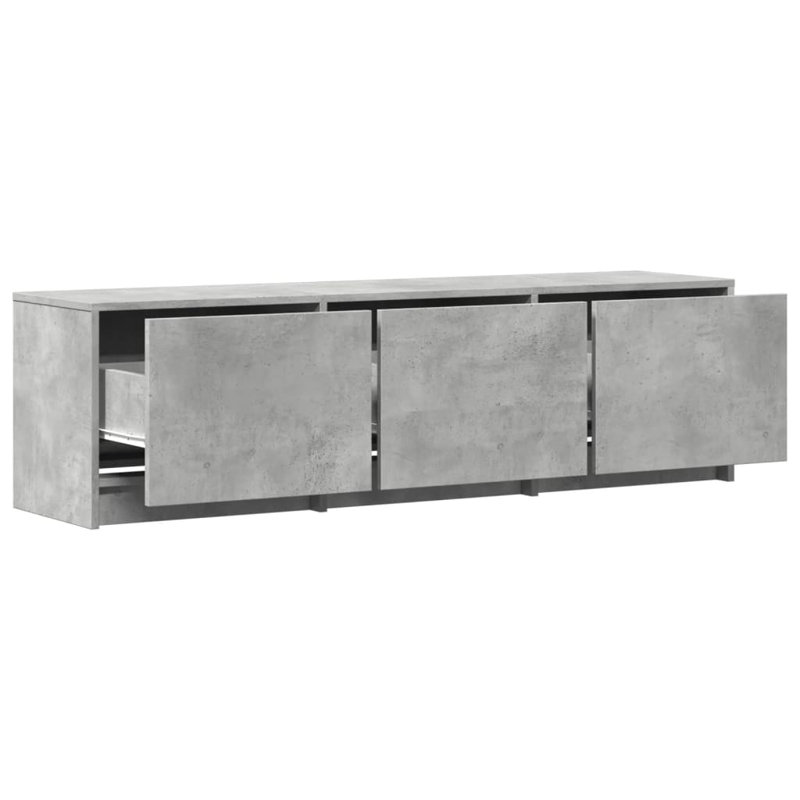 Cristien Unfinished TV Stand, 97cm, Concrete Grey