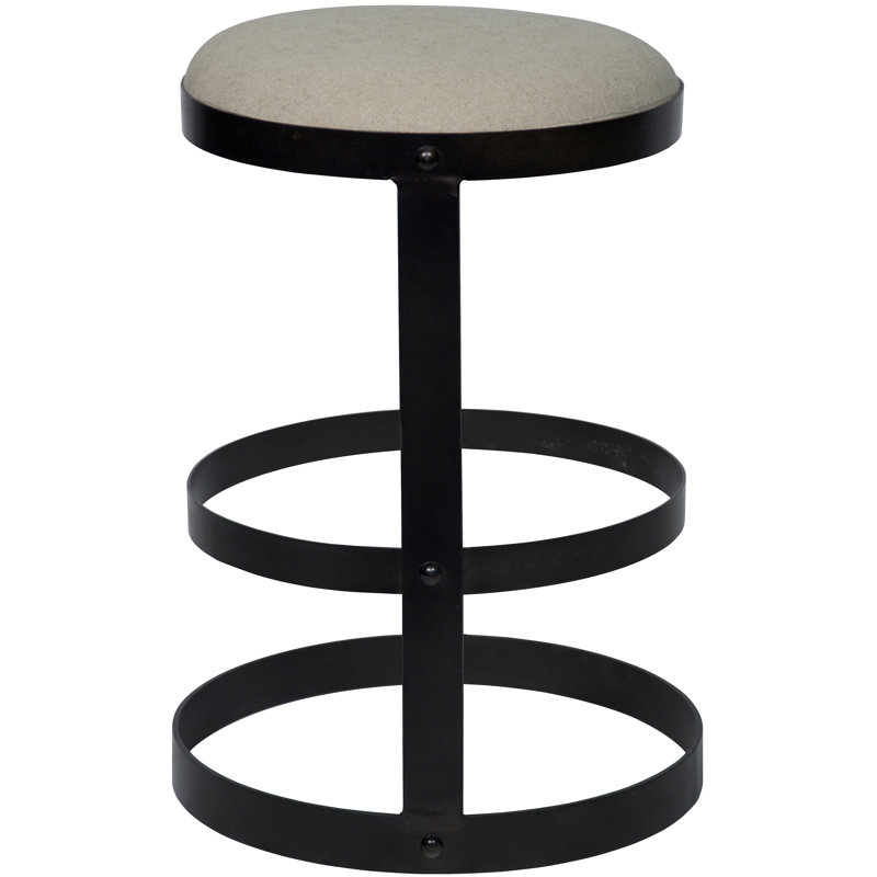 Dior Metal Bar & Counter Stool, Counter Stool (26" Seat Height), Black