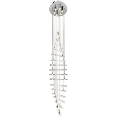 32 - Light Dimmable Tiered Chandelier