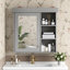 Armoire à pharmacie de salle de bain avec miroir, murale, facile à nettoyer, tablettes réglables pour la chambre à coucher, armoire à miroir de 30 po, charnières à fermeture en douceur, exigences de rangement dans les petites salles de bain