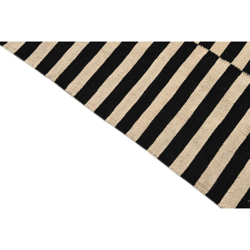 Tapis noir et blanc Orta