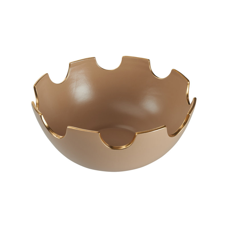 Classic Bowl (LG) - Orange, Taupe