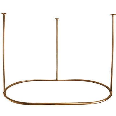 48'' Oval Shaped Shower Curtain Rod