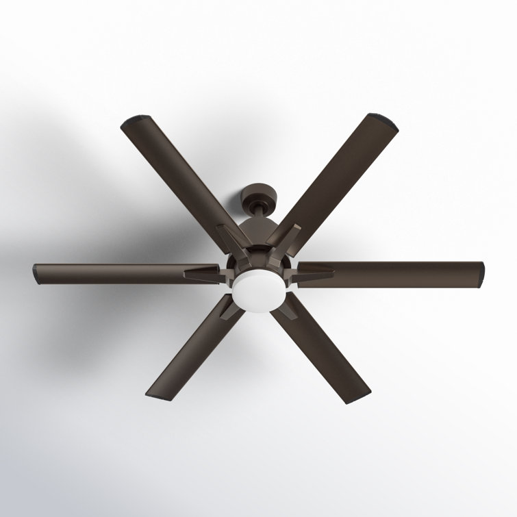 Kiska 60'' 6 Blade Ceiling Fan with LED Light Kit