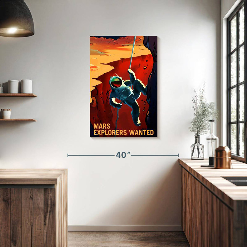 Oberle Mars Explorers Wanted Poster VII, 36" H x 24" W