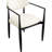 Eligah Vegan Leather Upholstered Dining Arm Chair-6766397-6766377