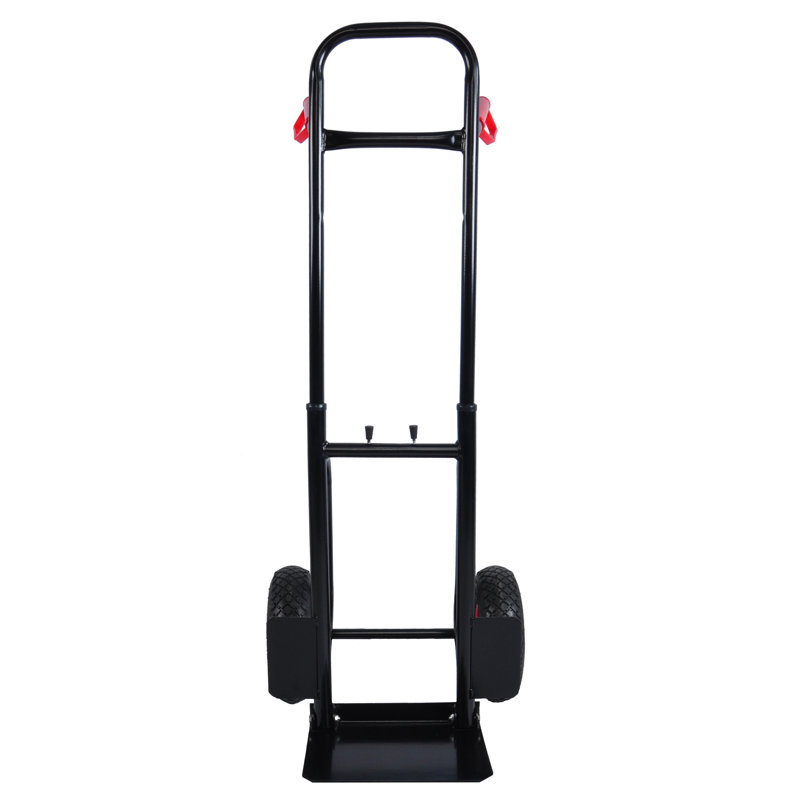 Chariot manuel en métal Austrinus avec capacité de 330 lb et roues en caoutchouc de 10 po - pour un déplacement polyvalent et efficace dans différents endroits