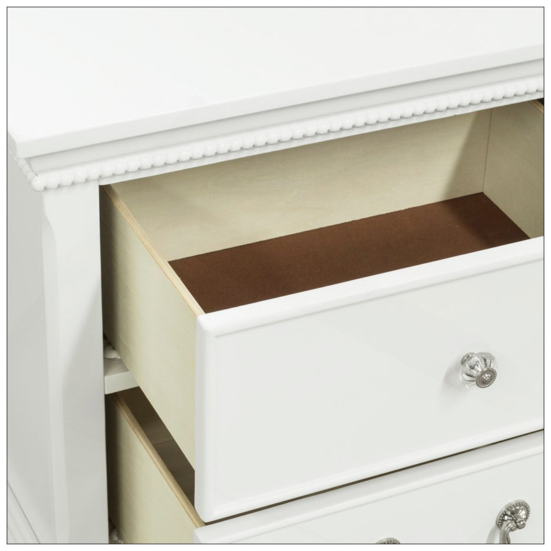 Classic Traditional Style 1Pc Nightstand With Dovetail Drawers, White Finish, Perfect For Elegant Bedroom Decor