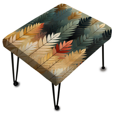 Tree Chevron Woodland Delight - Repose-pieds rectangulaire à chevrons