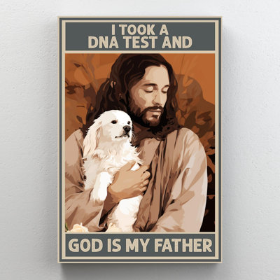 «God Is My Father», reproduction d'art graphique sur toile tendue 1 pièce