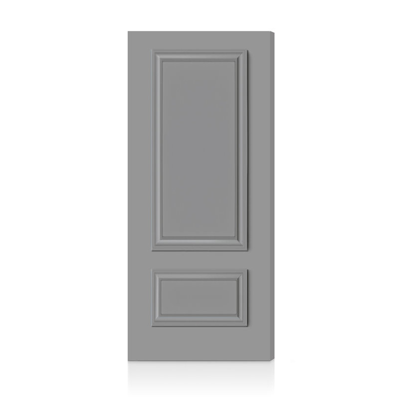 Dalle de porte intérieure 2 panneaux Palazzo, Gris clair, 88 x 28