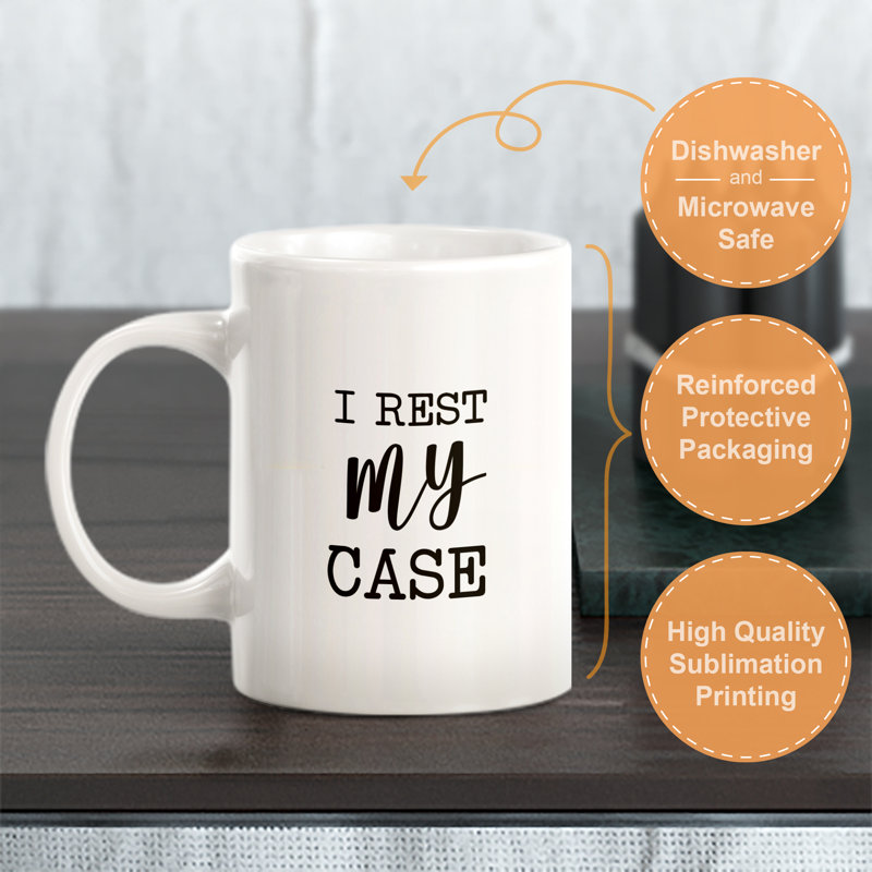 Tasse à café KiraI Rest My Case, Ensemble de verres à lait, Plastique polypropylène
