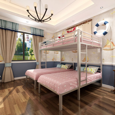 Adaidh Twin over Twin over Full Triple Bunk Bed with Shelves by Isabelle & Max