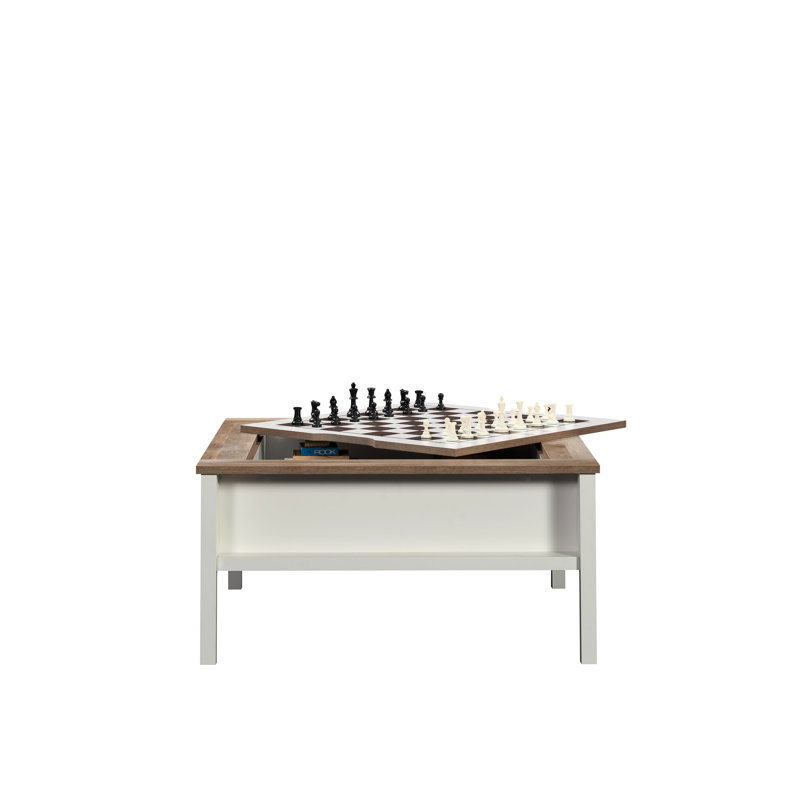 Gaming/Coffee Table, White Finish