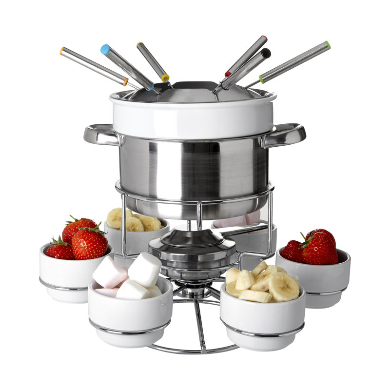 2 L Stainless Steel Fondue Set 