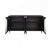 Buffet Cabinet Black Lacquered Wooden Cabinet With 4 Glass Doors Server Cabinet Storage Cabinet-963599783