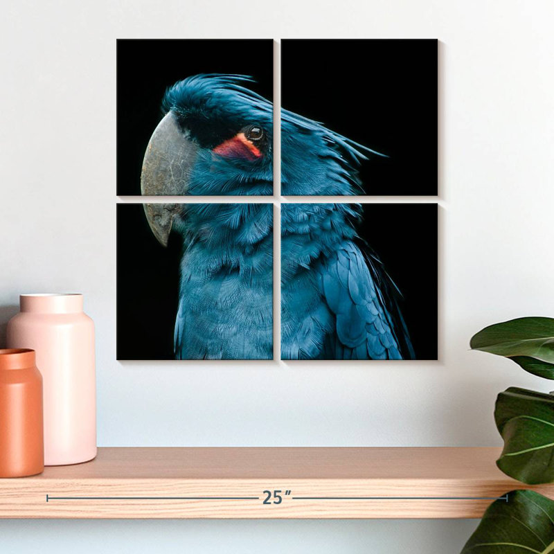 Brampt Blue Bird Portrait, 18" H x 18" W