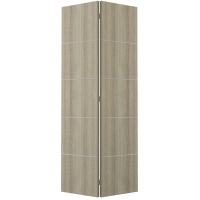 Flush Manufactured Wood and Metal Prefinished Optima Bi-Fold Door