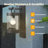 Emari Wall Light Outdoor Lantern with Dusk to Dawn Sensor E26 Bulb (Not Include) Wall Mount Hang Lamp-919368604