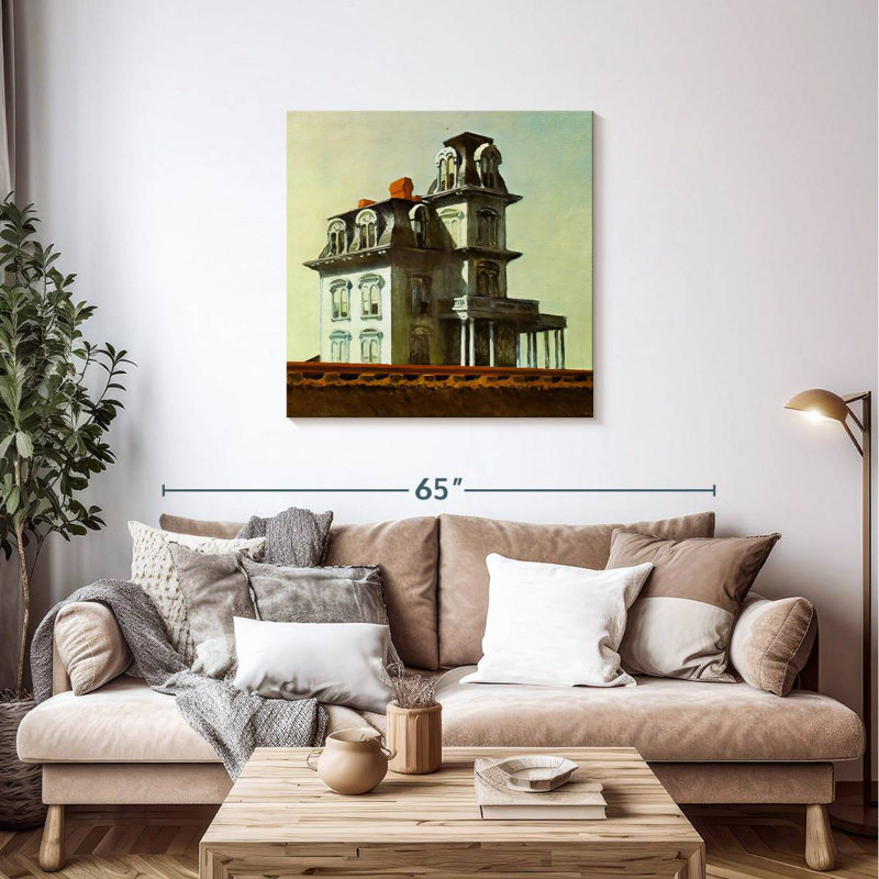 Lilie House By The Railroad, H 36 po x l 36 po