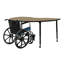 Table d'activité thermofusionnée avec pieds fuselés réglables Adapte 48 x 72-115943336-115943342