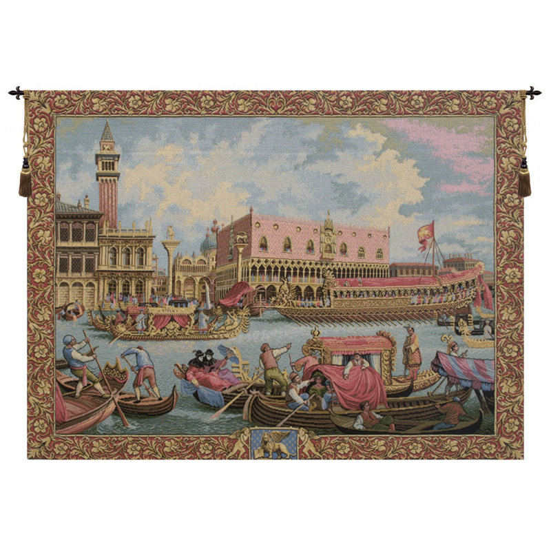 Loom Woven Cotton Blend Wall Hanging, 24" H x 34" W x 0.1" D