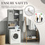 Armoire de toilette 66,9 po avec 2 portes-156394009
