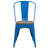 Kewaunee Metal Stackable Chair with Wood Seat-1921678923