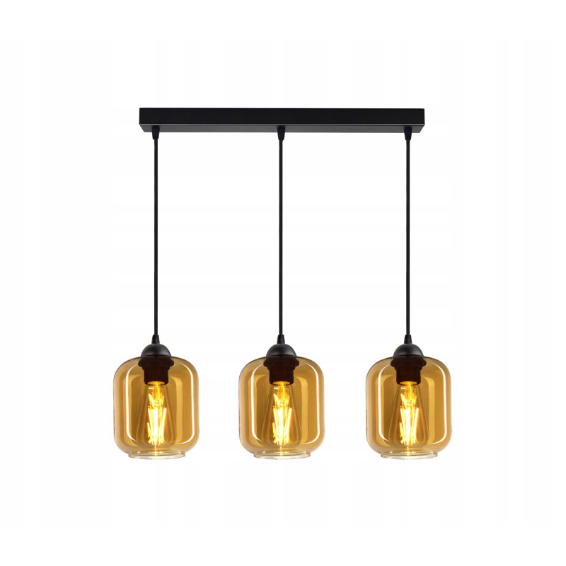 Salazar 3 - Light Kitchen Island Pendant, Honey