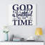 God Is Faithful All The Time - Wrapped Canvas Print-209510067