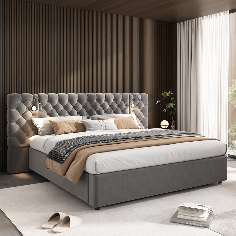 Metal Ottoman Storage Bed