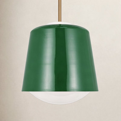 Draper Single Light Steel Dimmable Pendant