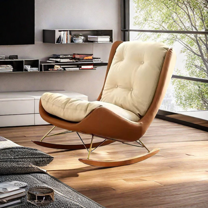Chaise berçante simple Light Luxury