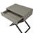 Koda 23" Taupe Wooden End Side Table Nightstand With Glass Top-1771699993