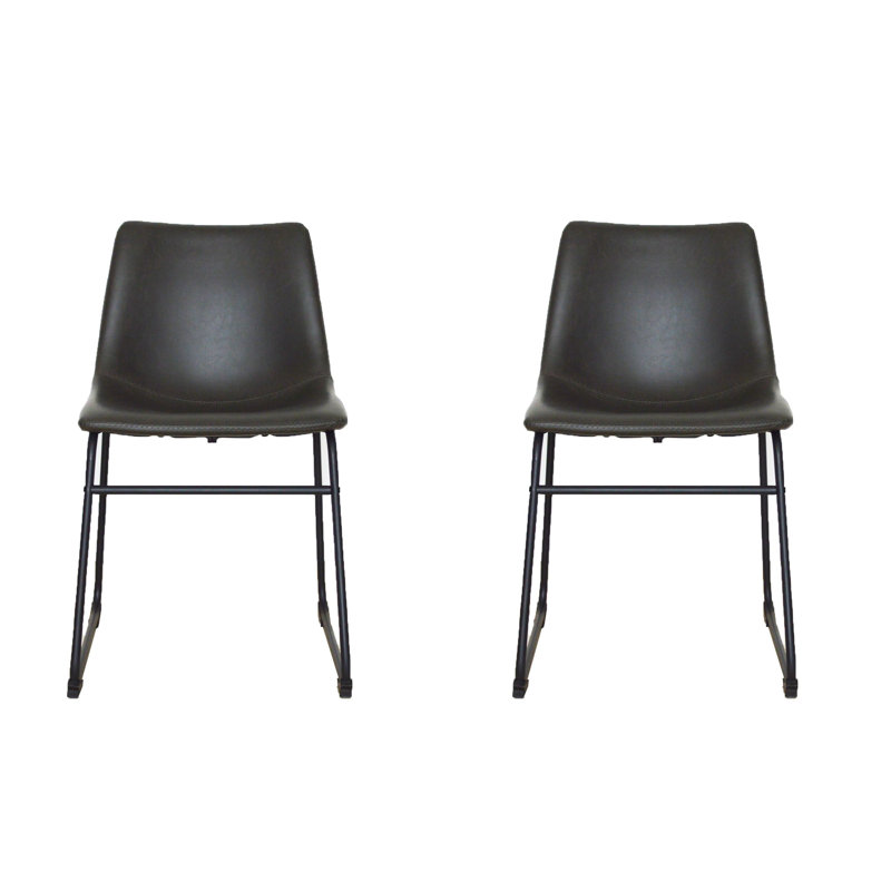 Chaise d'appoint rembourré, Gris