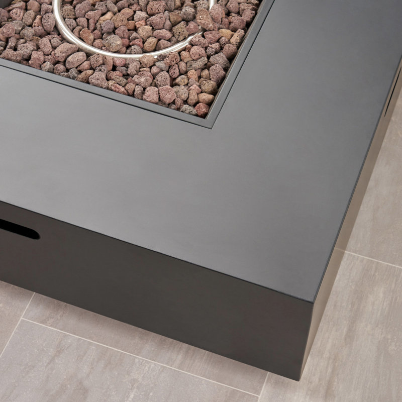 Square Iron Fire Pit, 50,000 BTU