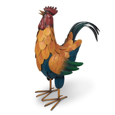 Franka Metal Cockrel  Garden Statue 46cm