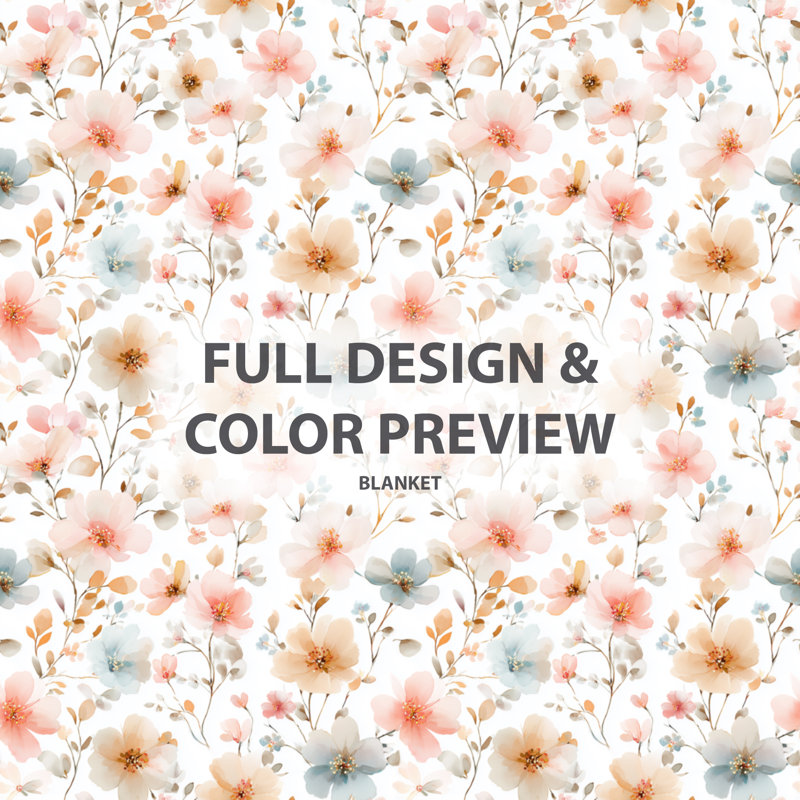 Quatre saisons Bloom II - couverture polaire florale, jeté chaud campagnard, Pink Floral